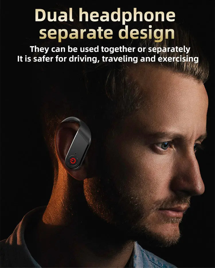 Led Display Wireless Headphones TWS Stereo Earbuds - Puck's