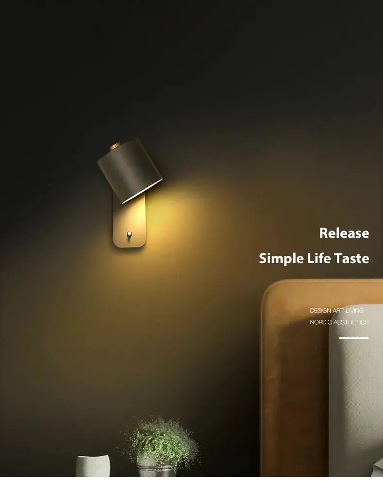 Led Wall Lamps Indoor Lights Staircase Lighting Nordic Modern Bedroom - Puck's