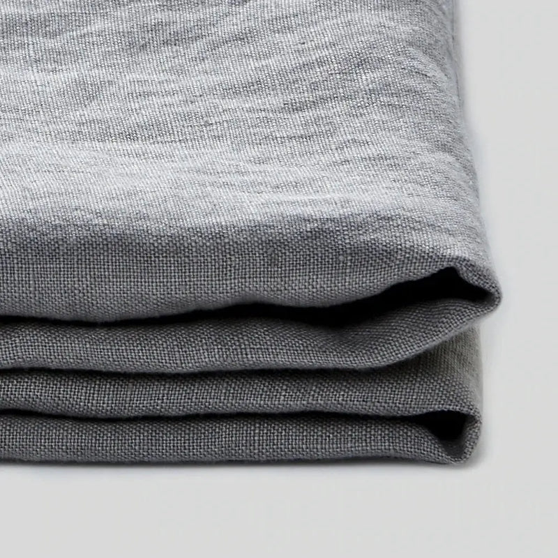 Light Grey - 100% Pure Linen | Linen Cotton Mix | 3 Piece Duvet Cover - Puck's