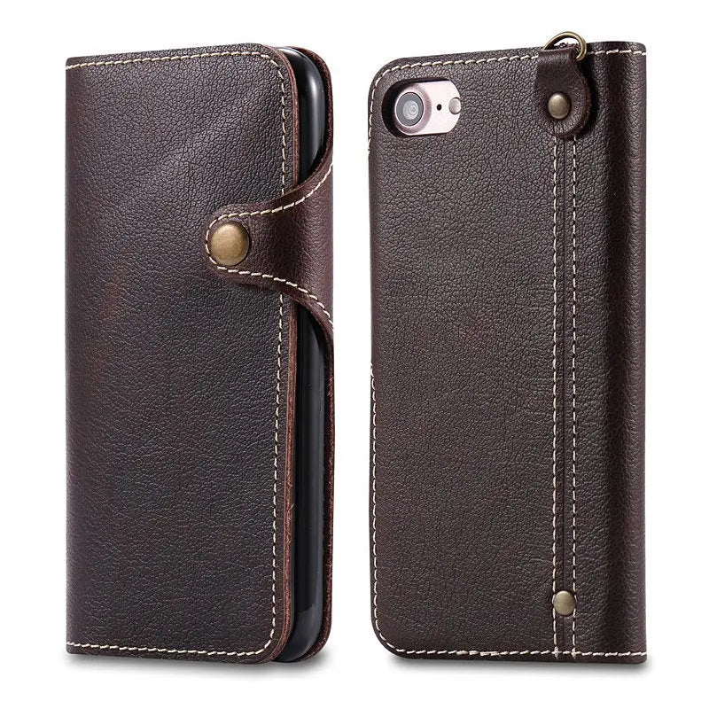 Litchi Grain iPhone Wallet Case - Puck's