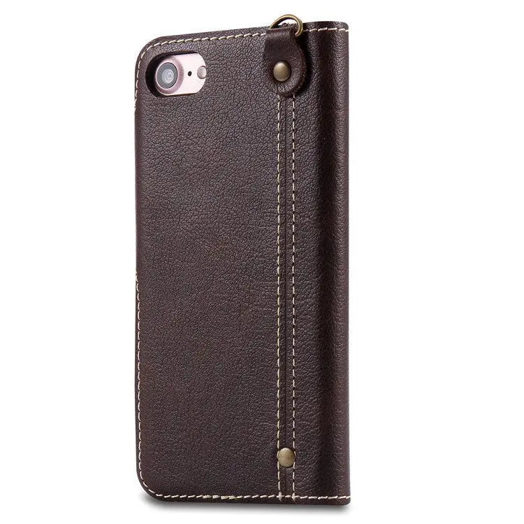 Litchi Grain iPhone Wallet Case - Puck's