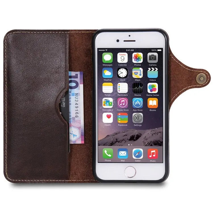 Litchi Grain iPhone Wallet Case - Puck's