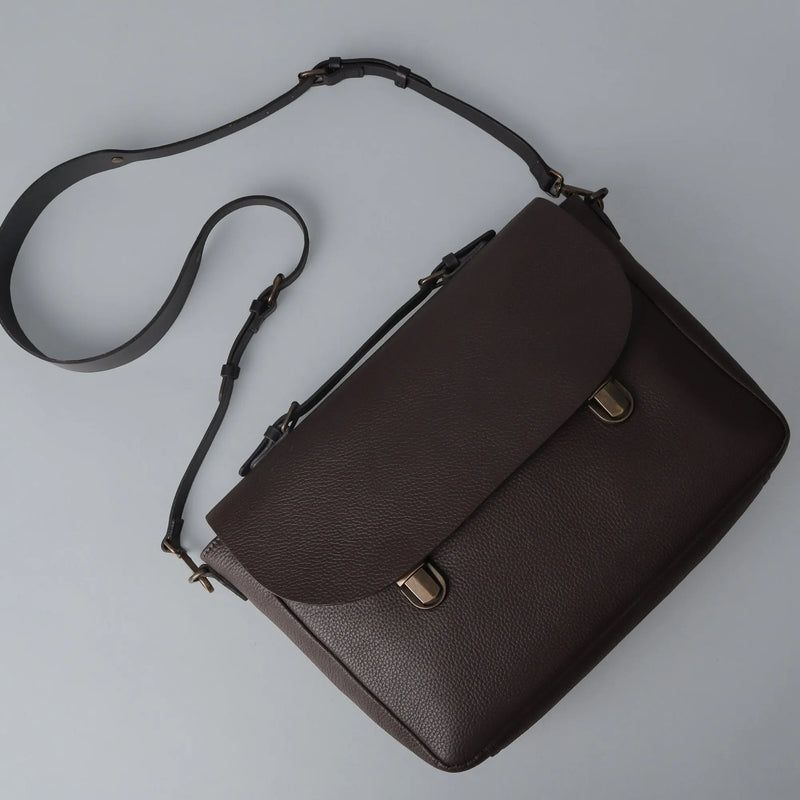 London Leather Briefcase - Puck's