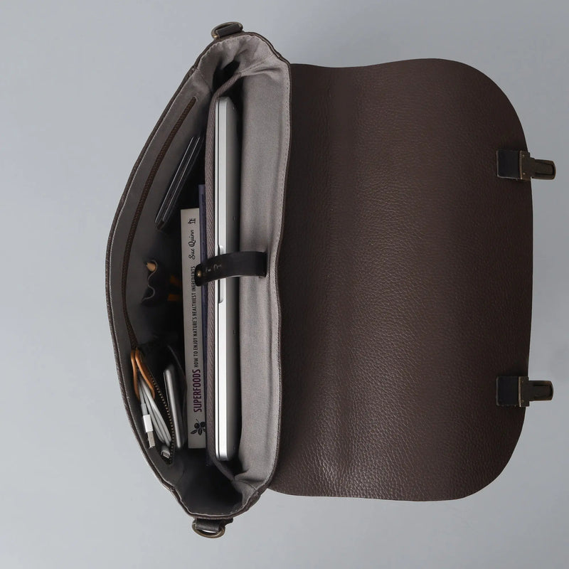 London Leather Briefcase - Puck's