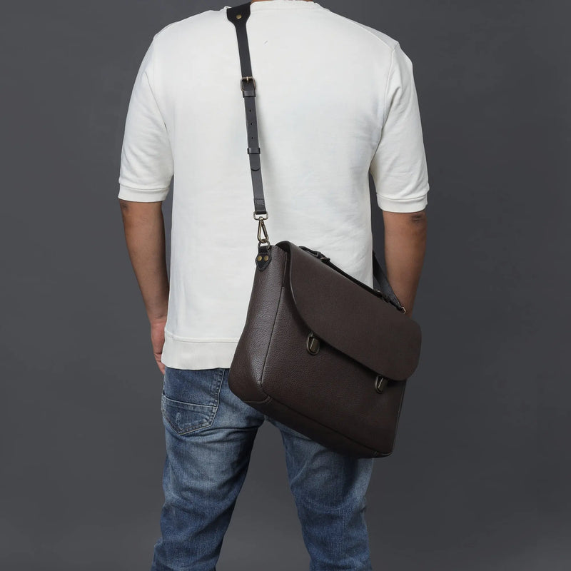 London Leather Briefcase - Puck's