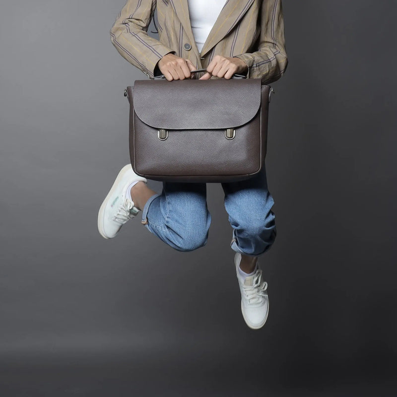 London Leather Briefcase - Puck's