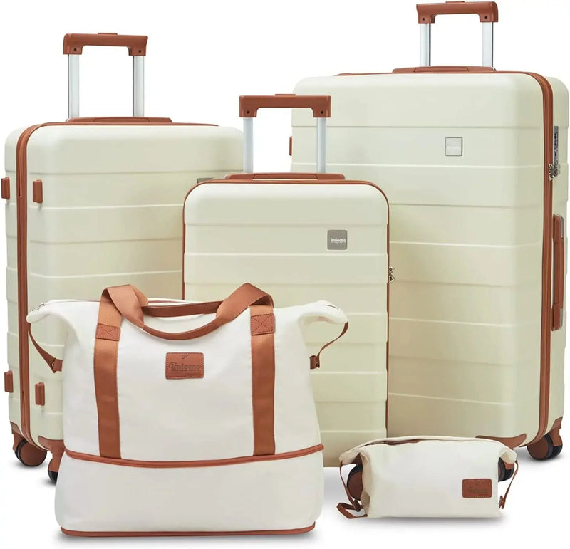 Luggage, ABS Hard Luggage Set with Spinner Wheels, with TSA Lock, Lightweight and Durable (Unisex) - Puck's