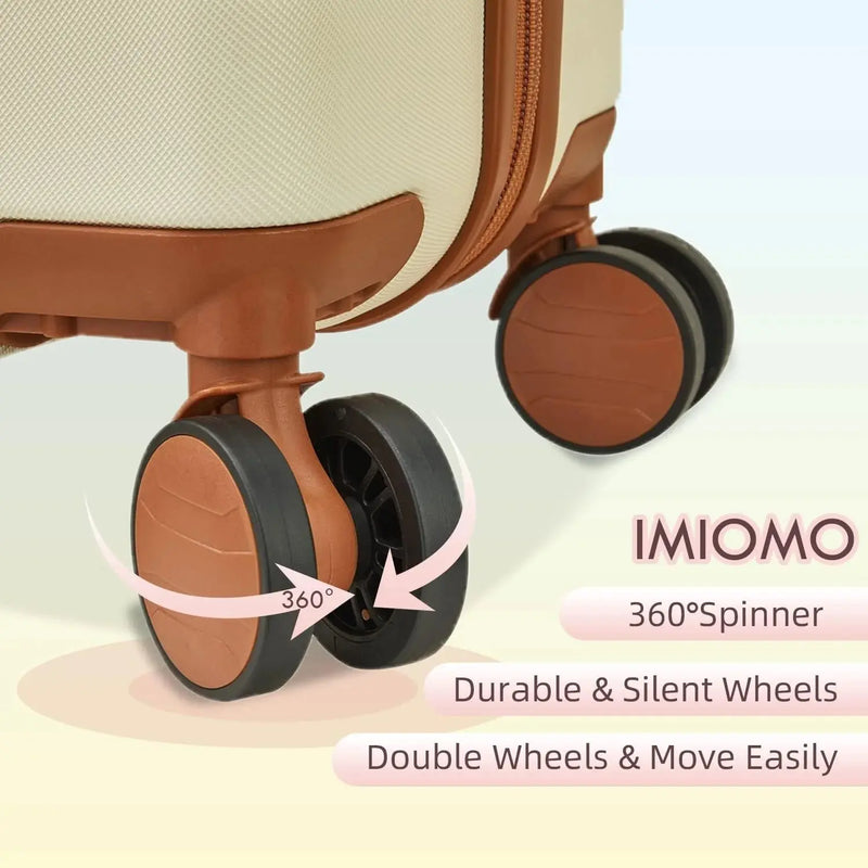 Luggage, ABS Hard Luggage Set with Spinner Wheels, with TSA Lock, Lightweight and Durable (Unisex) - Puck's