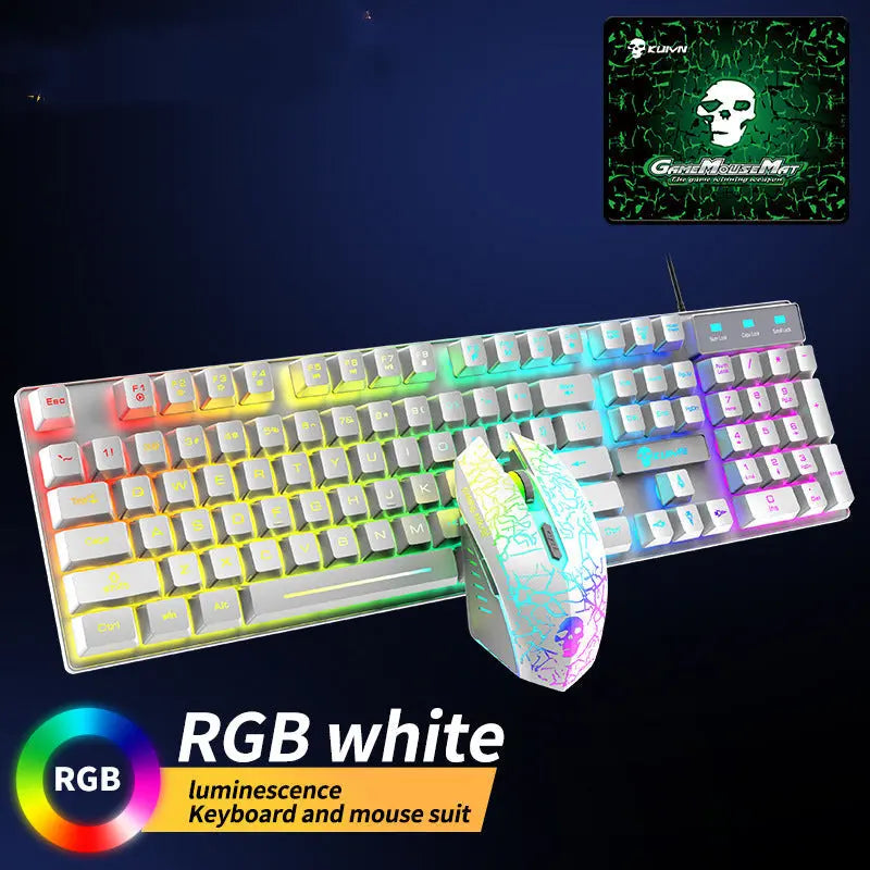 Luminous Keyboard And Mouse Set - Puck's