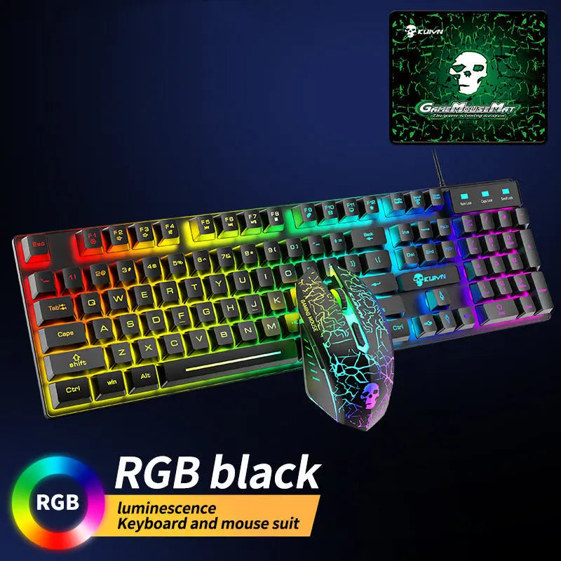 Luminous Keyboard And Mouse Set - Puck's