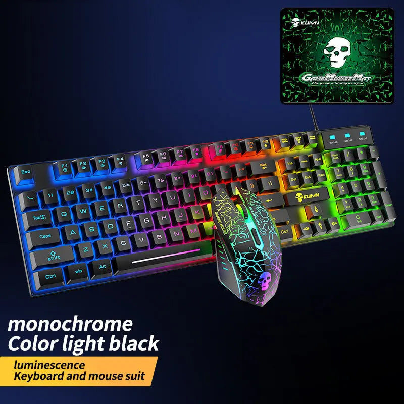 Luminous Keyboard And Mouse Set - Puck's