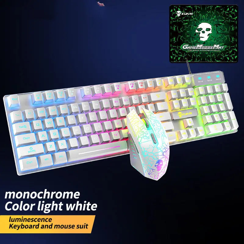 Luminous Keyboard And Mouse Set - Puck's