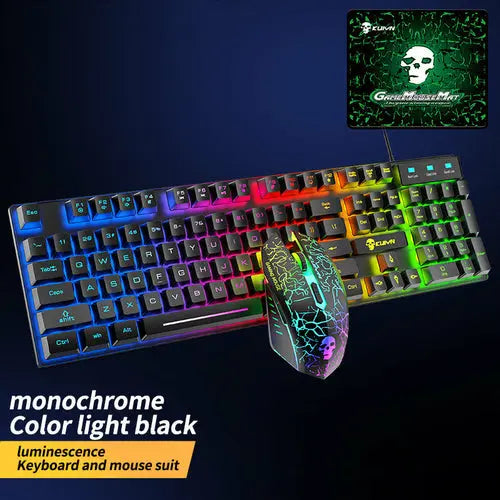 Luminous Keyboard And Mouse Set - Puck's