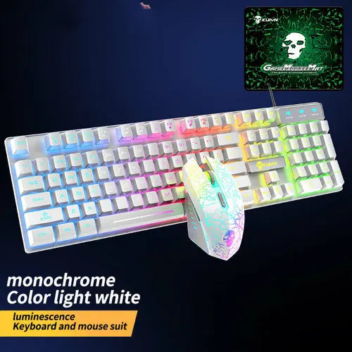 Luminous Keyboard And Mouse Set - Puck's