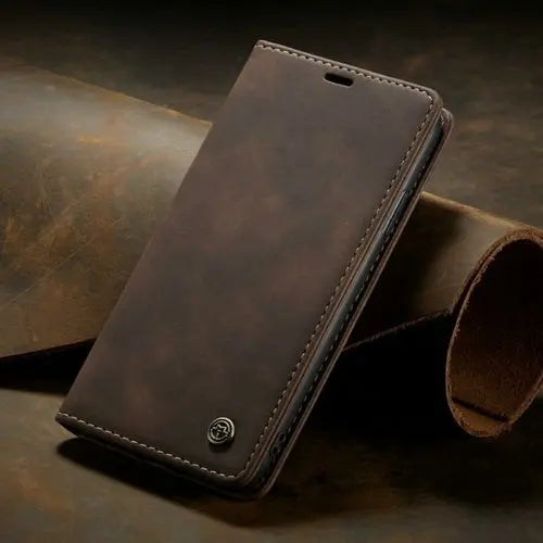 Luxury Magnetic Flip Wallet Case for iPhone 7, 8, X, 11, 12, 13 - Puck's