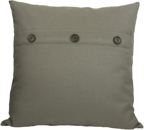 ML13004 Solid Color with Buttons Pillow, 20"x20" - Puck's