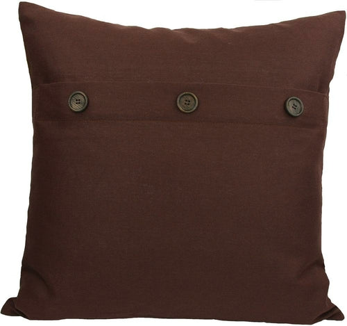ML13004 Solid Color with Buttons Pillow, 20"x20" - Puck's