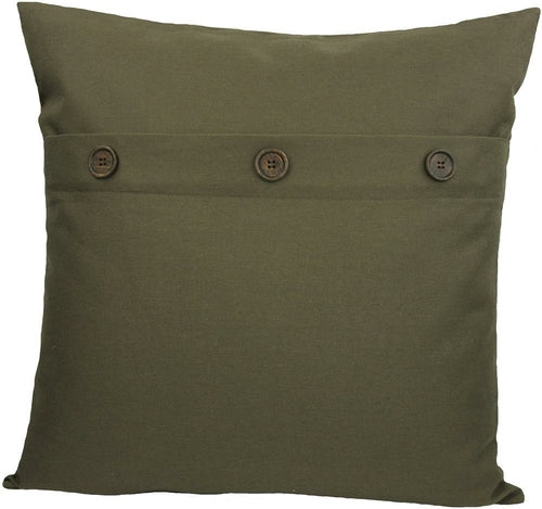 ML13004 Solid Color with Buttons Pillow, 20"x20" - Puck's