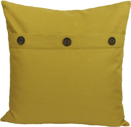 ML13004 Solid Color with Buttons Pillow, 20"x20" - Puck's