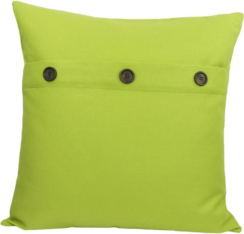 ML13004 Solid Color with Buttons Pillow, 20"x20" - Puck's