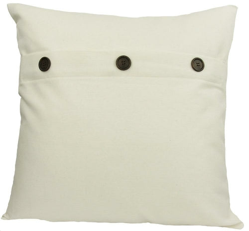 ML13004 Solid Color with Buttons Pillow, 20"x20" - Puck's