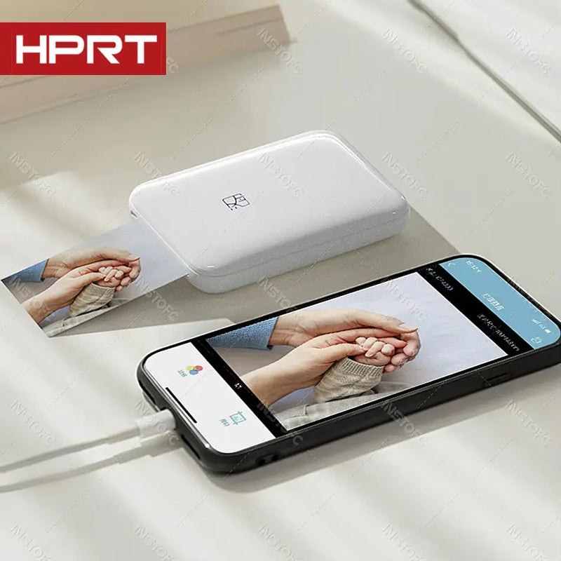 MT53 Color Photo Portable Printer Mobile Phone Mini Handheld Pocket Wifi Bluetooth Printing Machine 2X3 Inch Sticky-Backed Paper - Puck's