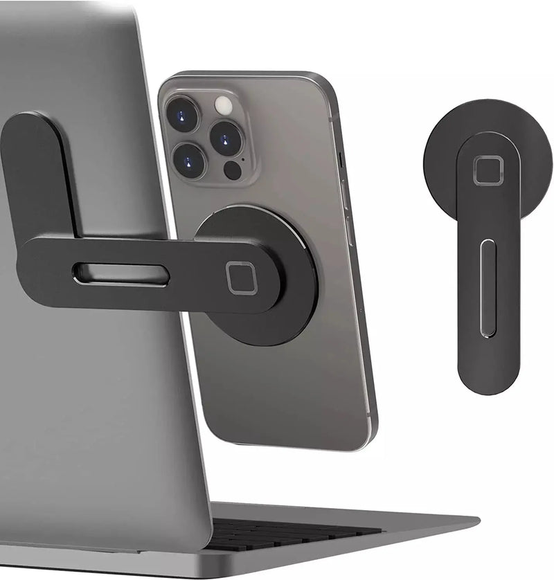 Magnetic Laptop Phone Holder Computer Monitor Side Cell Phone by Cloud Valley for Iphone 14/13/12 Series Case and All Phone - Puck's