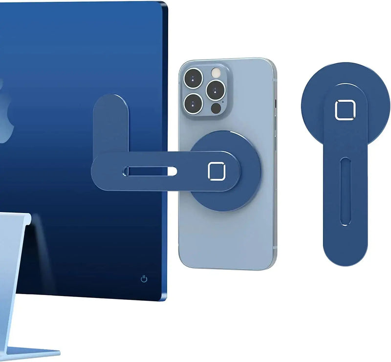 Magnetic Laptop Phone Holder Computer Monitor Side Cell Phone by Cloud Valley for Iphone 14/13/12 Series Case and All Phone - Puck's