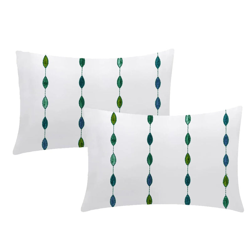 Marigold - 3 Piece Crewel Embroidered Duvet Set | Linen Cotton Mix | - Puck's