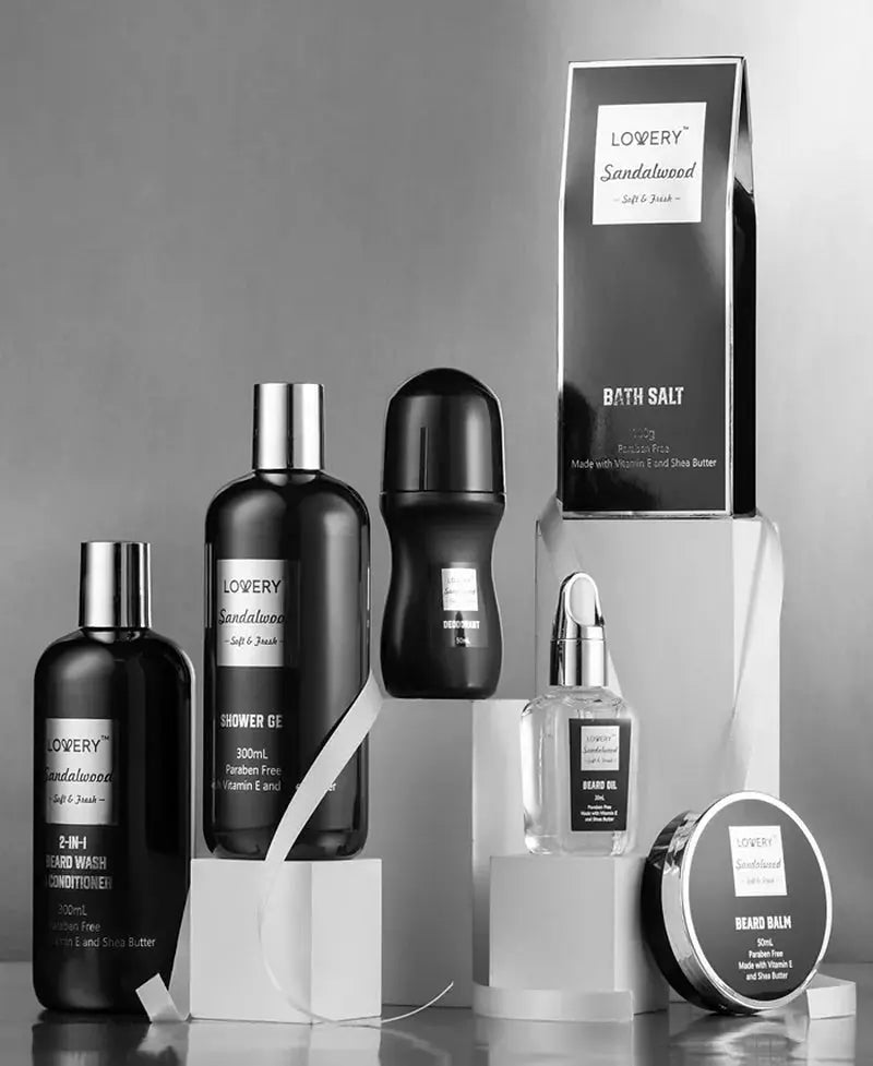 Men'S 10-Pc. Sandalwood Self-Care Grooming Gift Set - Puck's