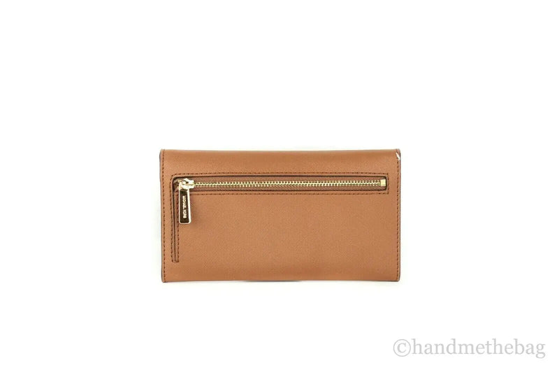Michael Kors Jet Set Solid Luggage Large Trifold Wallet - Puck's