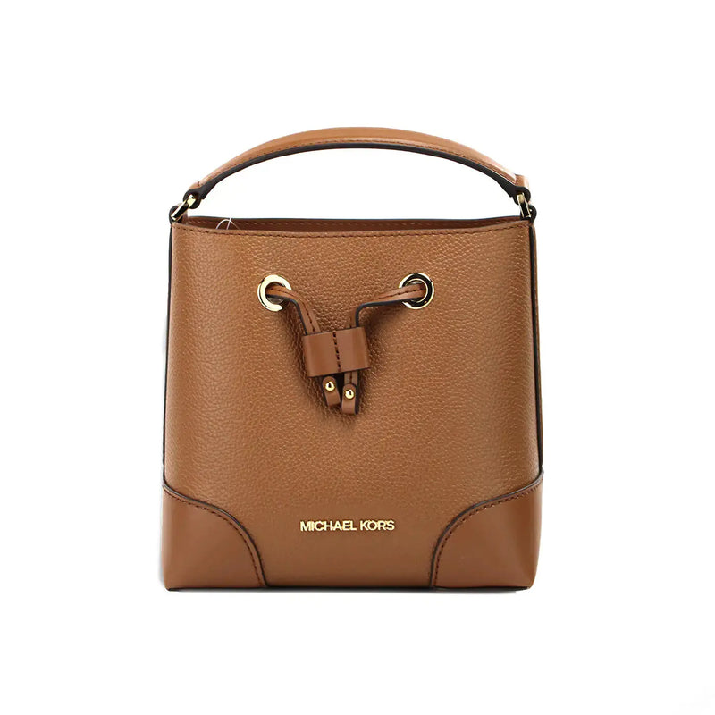 Michael Kors Mercer Kleine Bagage Leren Bucket Crossbody Tas - Puck's