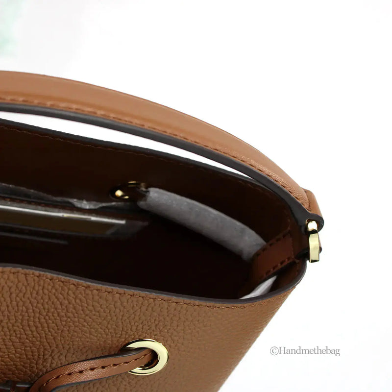 Michael Kors Mercer Kleine Bagage Leren Bucket Crossbody Tas - Puck's