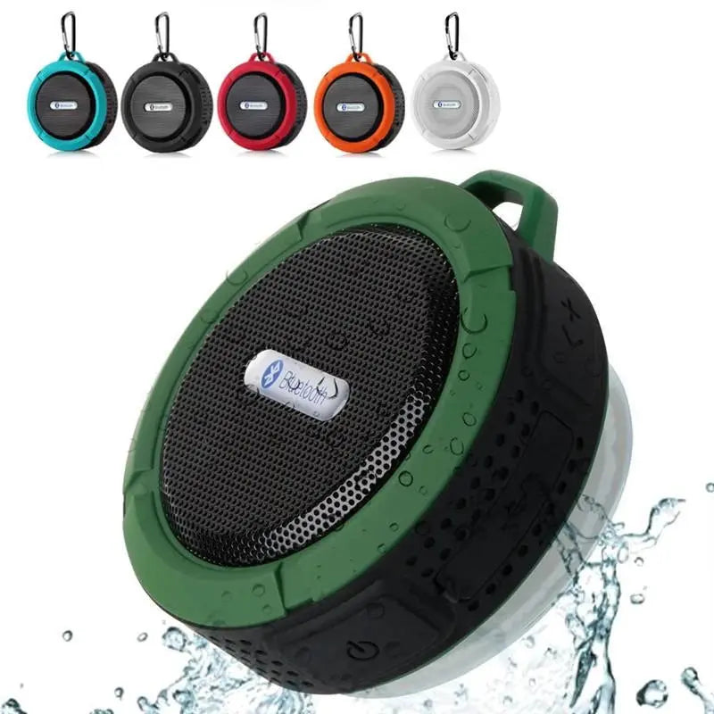 Mini Portable Waterproof Bluetooth Speaker with Suction Cup - Puck's