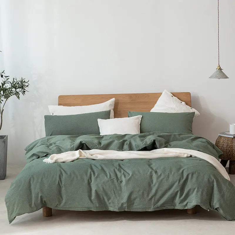 Minimalist Muji-Inspired Japanese Bedding Set - Puck's