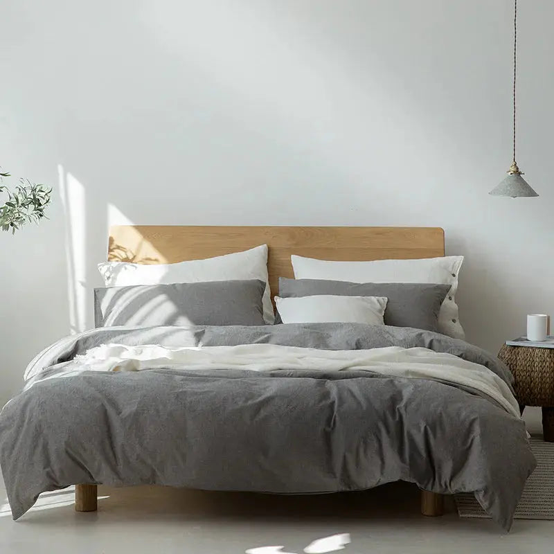 Minimalist Muji-Inspired Japanese Bedding Set - Puck's