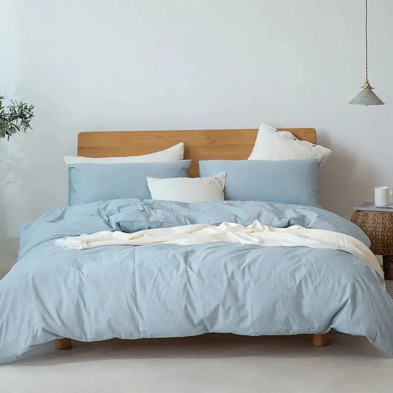 Minimalist Muji-Inspired Japanese Bedding Set - Puck's