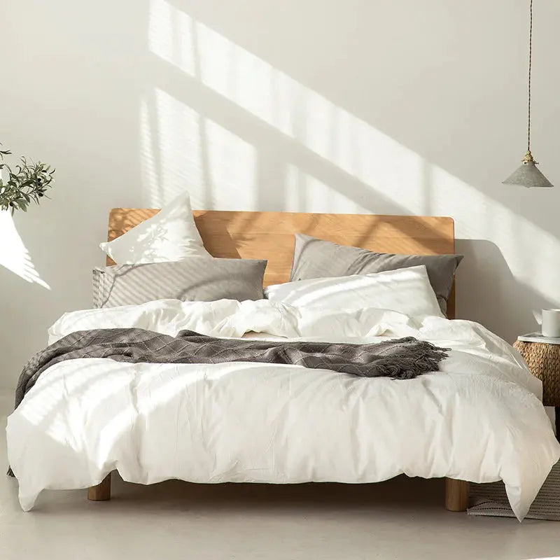 Minimalist Muji-Inspired Japanese Bedding Set - Puck's