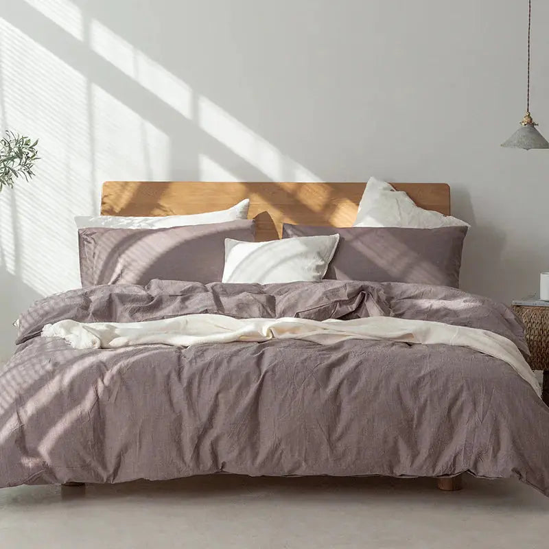 Minimalist Muji-Inspired Japanese Bedding Set - Puck's