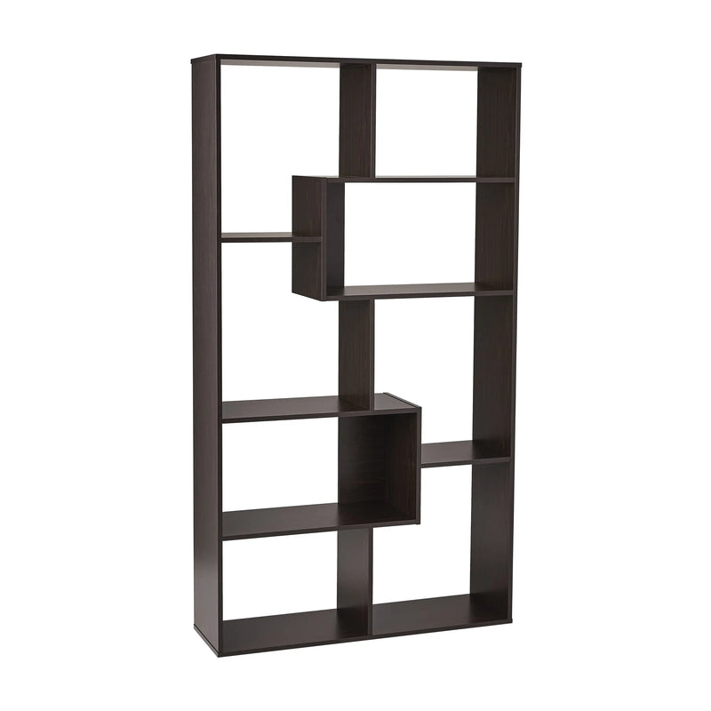 Modern 8-Cube Bookcase, Espresso - Puck's