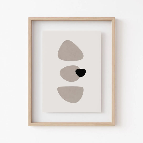 Modern Neutral Wall Art Print - Puck's