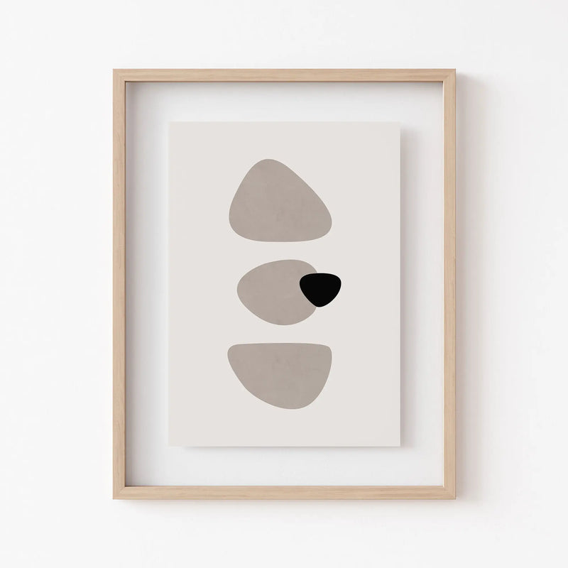 Modern Neutral Wall Art Print - Puck's