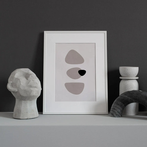 Modern Neutral Wall Art Print - Puck's