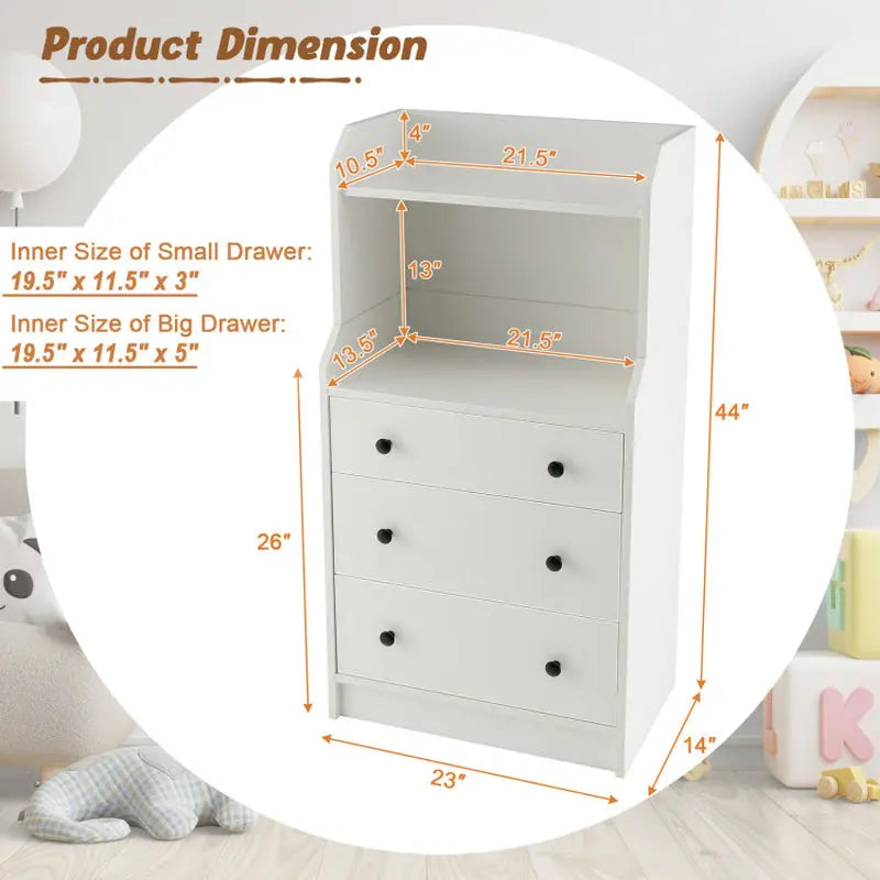 Modern Storage Dresser with Anti-Toppling Device - Puck's