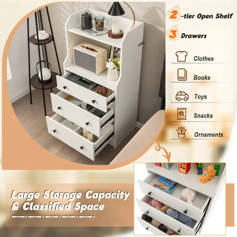 Modern Storage Dresser with Anti-Toppling Device - Puck's