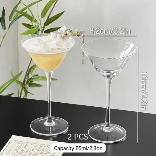Multiple Packs of Wide-Mouth Glasses, Creative Cocktail Glasses, - Puck's
