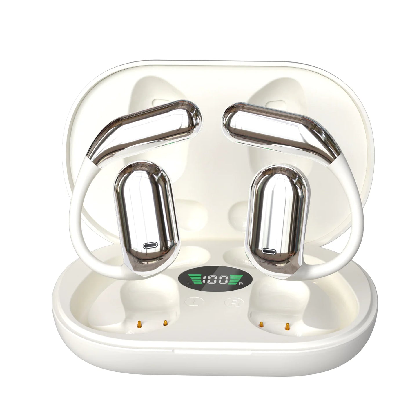 LED Display Ear-mounted OWS Bluetooth Headset - Puck's