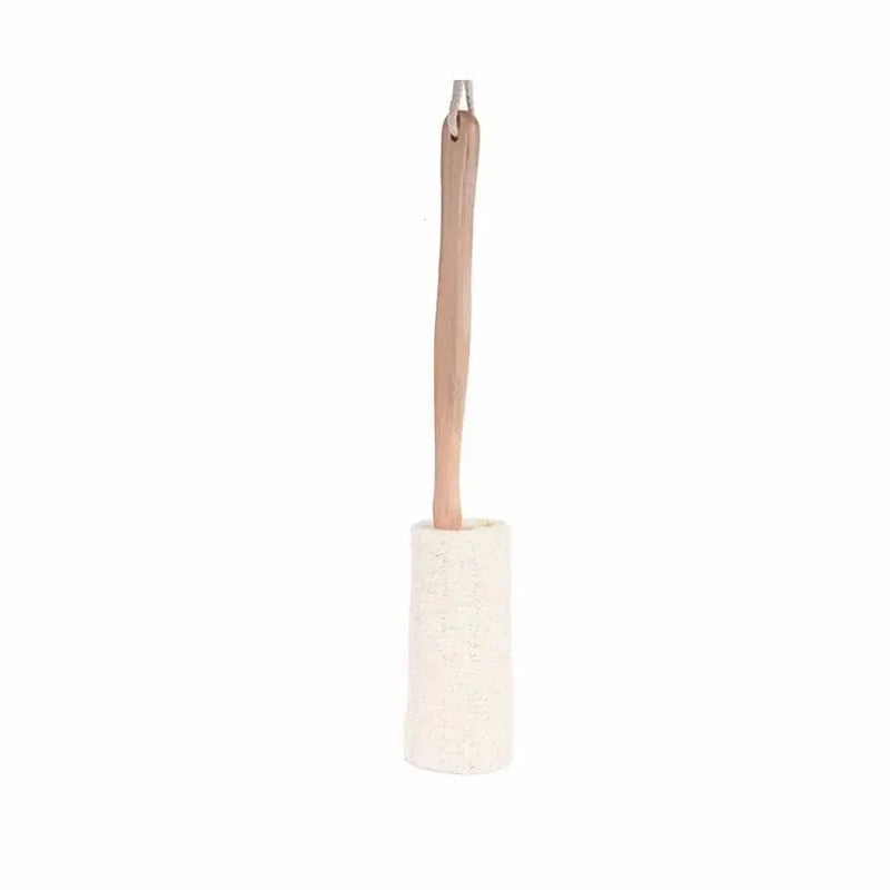 Natural Loofah Bath Brush w/Long Handle. - Puck's
