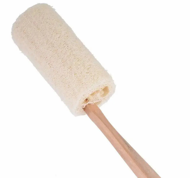 Natural Loofah Bath Brush w/Long Handle. - Puck's