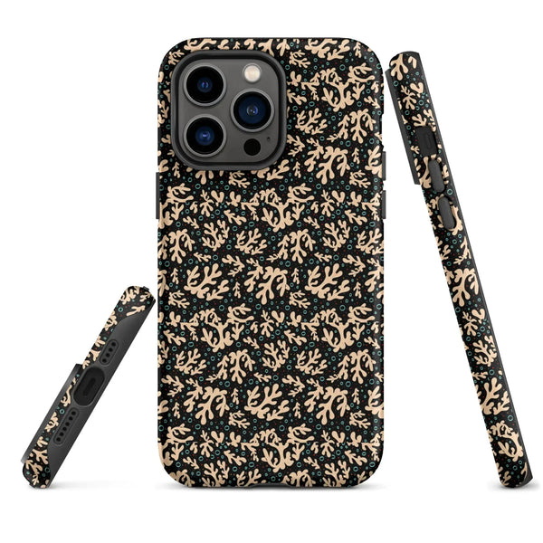 Nautical Black Coral Reef Tough Case for iPhone® - Puck's